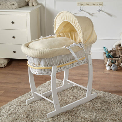 Wicker Baby Moses Basket With Stand - Glamorous Boutique