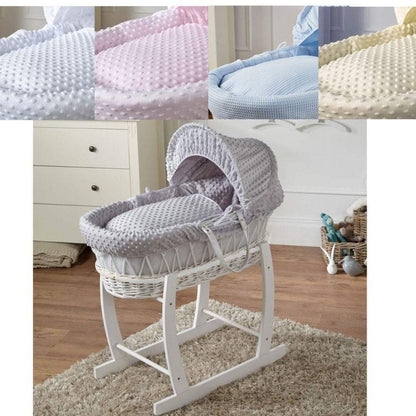 Wicker Baby Moses Basket With Stand - Glamorous Boutique