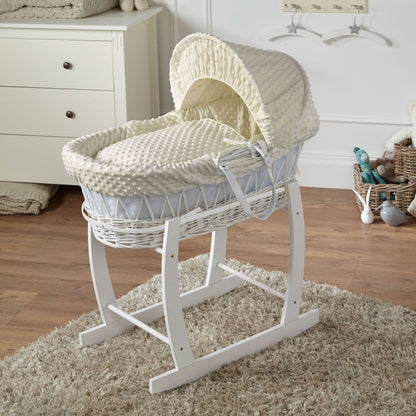 Wicker Baby Moses Basket With Stand - Glamorous Boutique