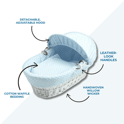 Wicker Moses Basket - Glamorous Boutique