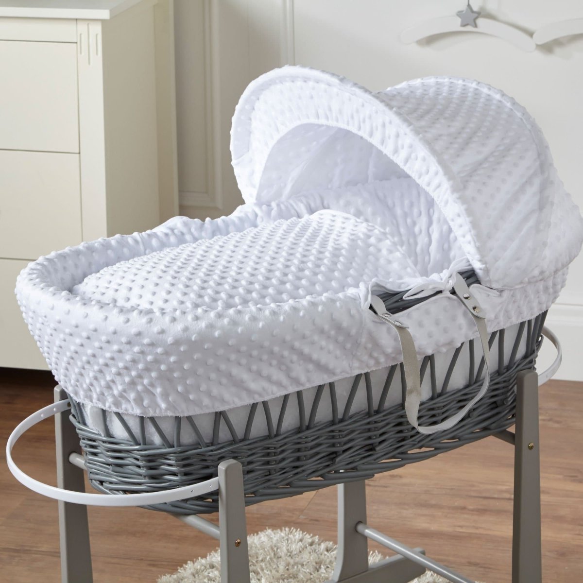 Wicker Moses Basket - Glamorous Boutique