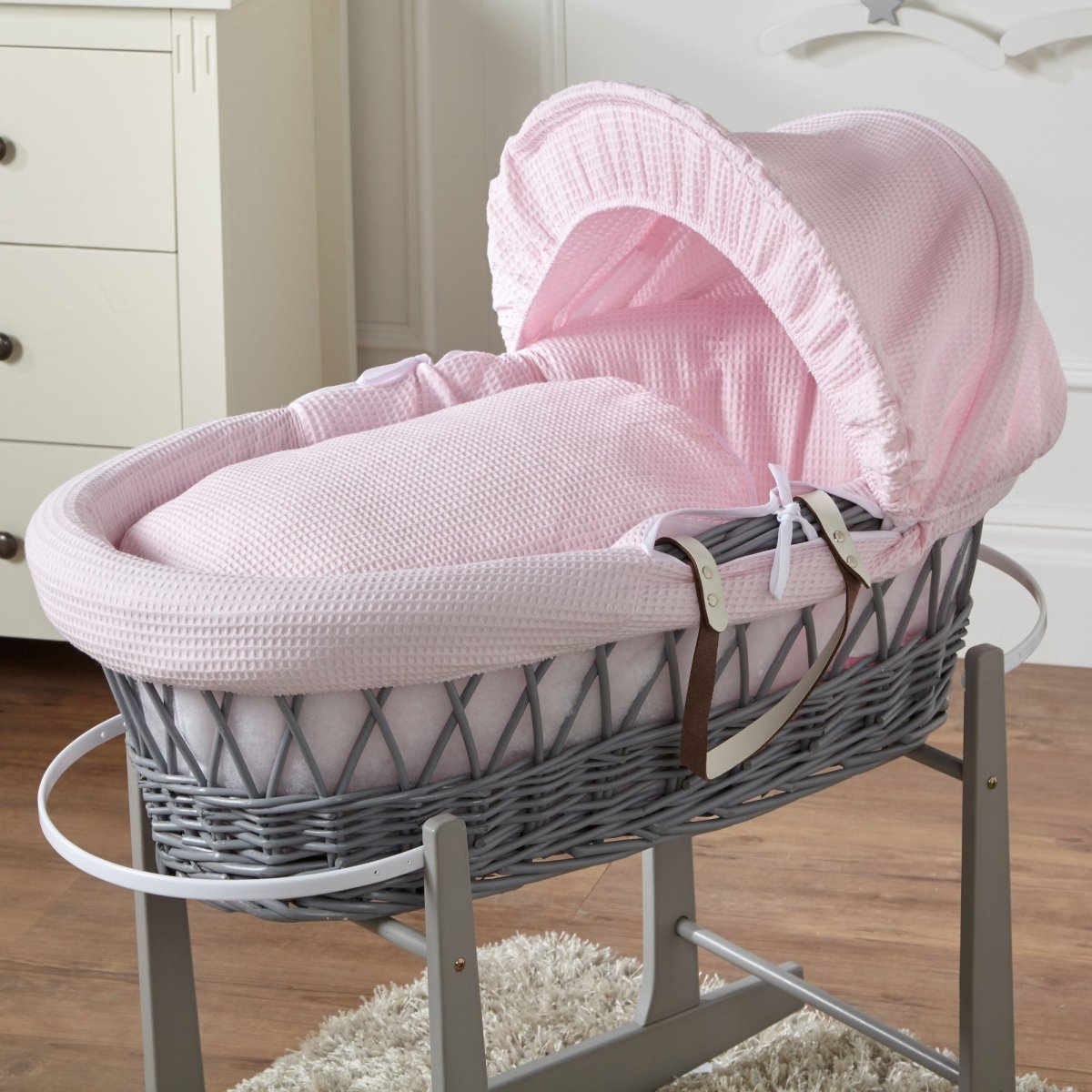 Wicker Moses Basket - Glamorous Boutique