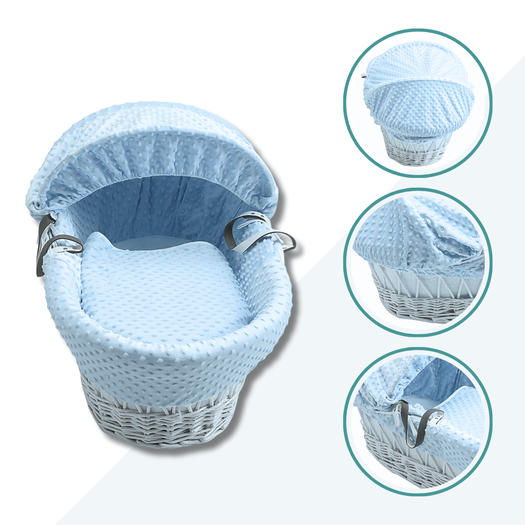 Wicker Moses Basket - Glamorous Boutique