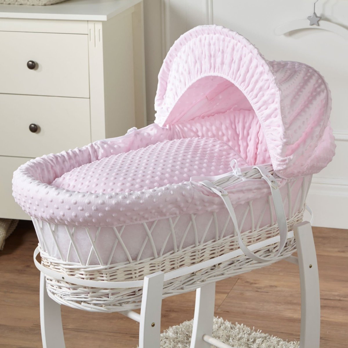 Wicker Moses Basket - Glamorous Boutique