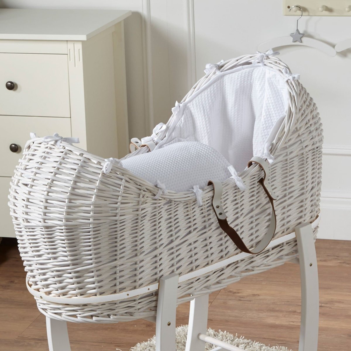 Wicker Pod Baby Deluxe Moses Basket - Glamorous Boutique