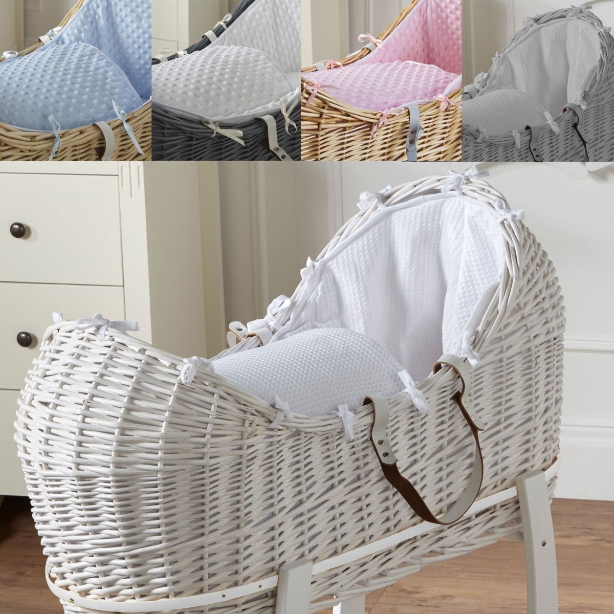 Wicker Pod Baby Deluxe Moses Basket - Glamorous Boutique