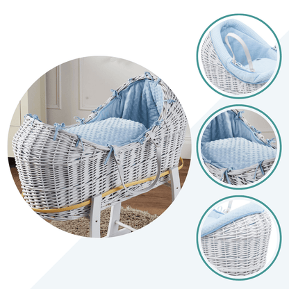 Wicker Pod Baby Deluxe Moses Basket - Glamorous Boutique