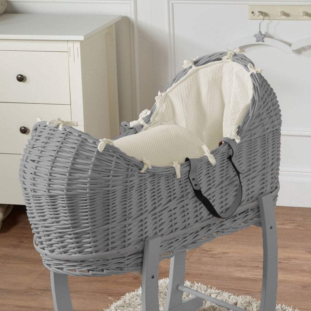 Wicker Pod Baby Deluxe Moses Basket - Glamorous Boutique