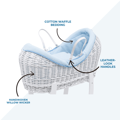 Wicker Pod Baby Deluxe Moses Basket - Glamorous Boutique